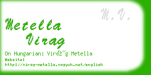 metella virag business card